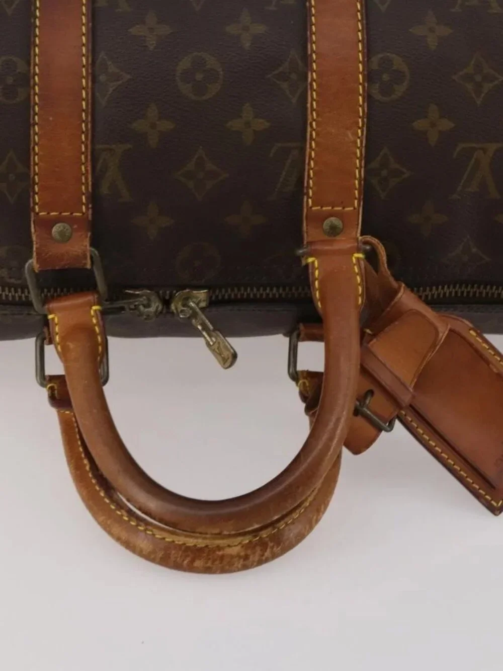 LOUIS VUITTON Monogram Keepall 45 Boston Bag M41428 LV Auth 188431